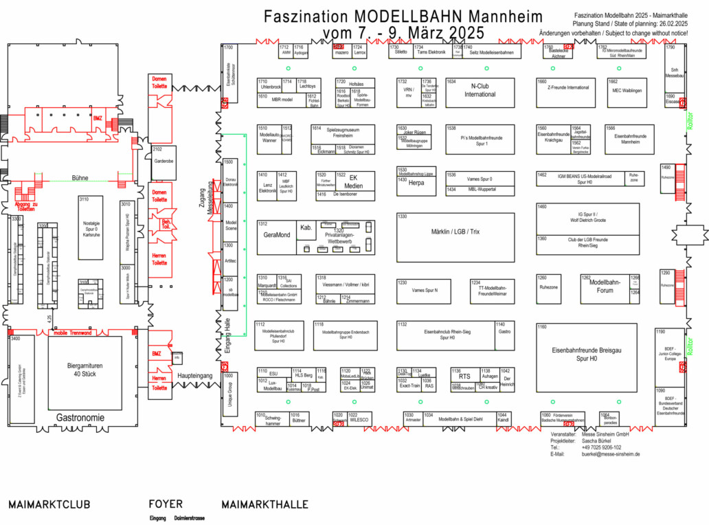Faszination Modellbahn Internationale Messe für Modelleisenbahnen, Specials & Zubehör Hallenplan Faszination MODELLBAHN Mannheim 2025 Stand 26022025 scaled uai Faszination Modellbahn Internationale Messe für Modelleisenbahnen, Specials & Zubehör Hallenplan Faszination MODELLBAHN Mannheim 2025 Stand 26022025 scaled uai
