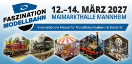 Faszination Modellbahn Internationale Messe für Modelleisenbahnen, Specials & Zubehör Header 1806 x 875 Faszination Modellbahn 2027 uai Faszination Modellbahn Internationale Messe für Modelleisenbahnen, Specials & Zubehör Header 1806 x 875 Faszination Modellbahn 2027 uai